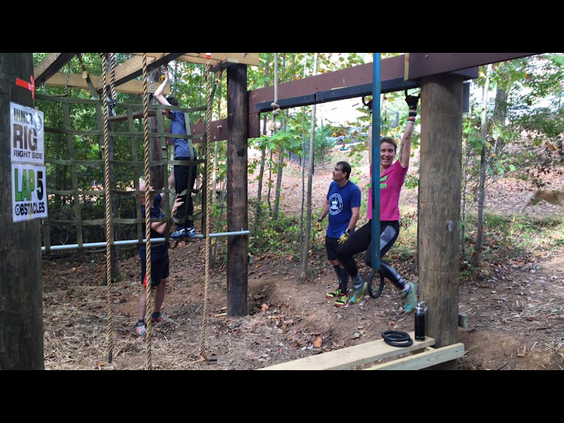 Outdoor obstacle course at OCR King Compound